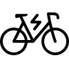 Piktogramm eines E-Bikes